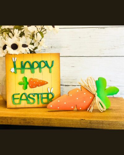 DIY Happy Easter Sign & Carrot - Image 4