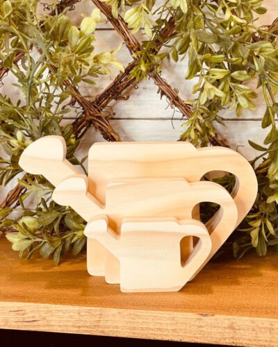 Watering Can Shaped Craft Wood - Image 6