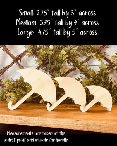 Umbrella Shaped Craft Wood - Image 2
