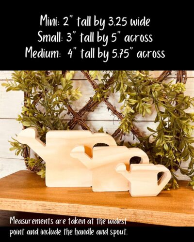 Watering Can Shaped Craft Wood - Image 2