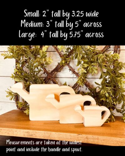 Watering Can Shaped Craft Wood - Image 2